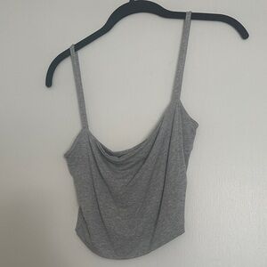 Gray Women's Crop Top